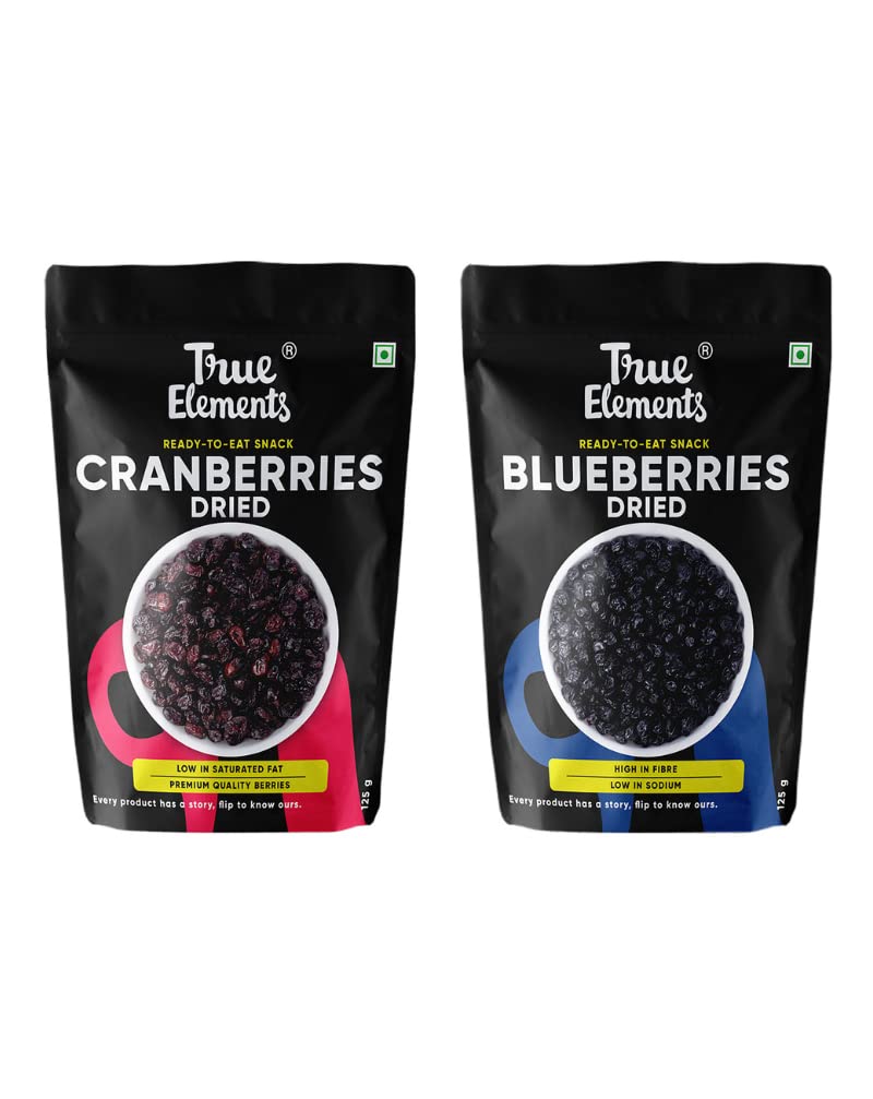 True Elements Healthy Berries Combo 250gm (Cranberries Dried 125g and Dried Blueberries 125g) (B01HFAP36I) Amazon Price History, Amazon Price Tracker
