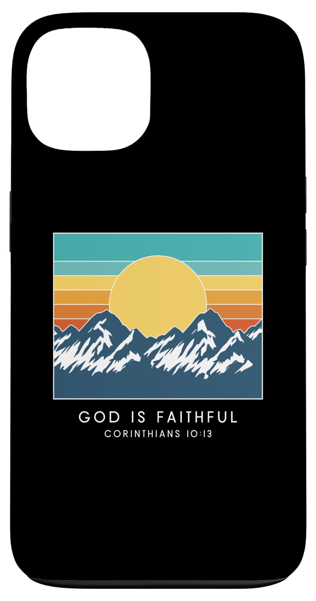 God Is Faithful Corinthians 10:13 - Vintage Bible Verse Case for iPhone 13