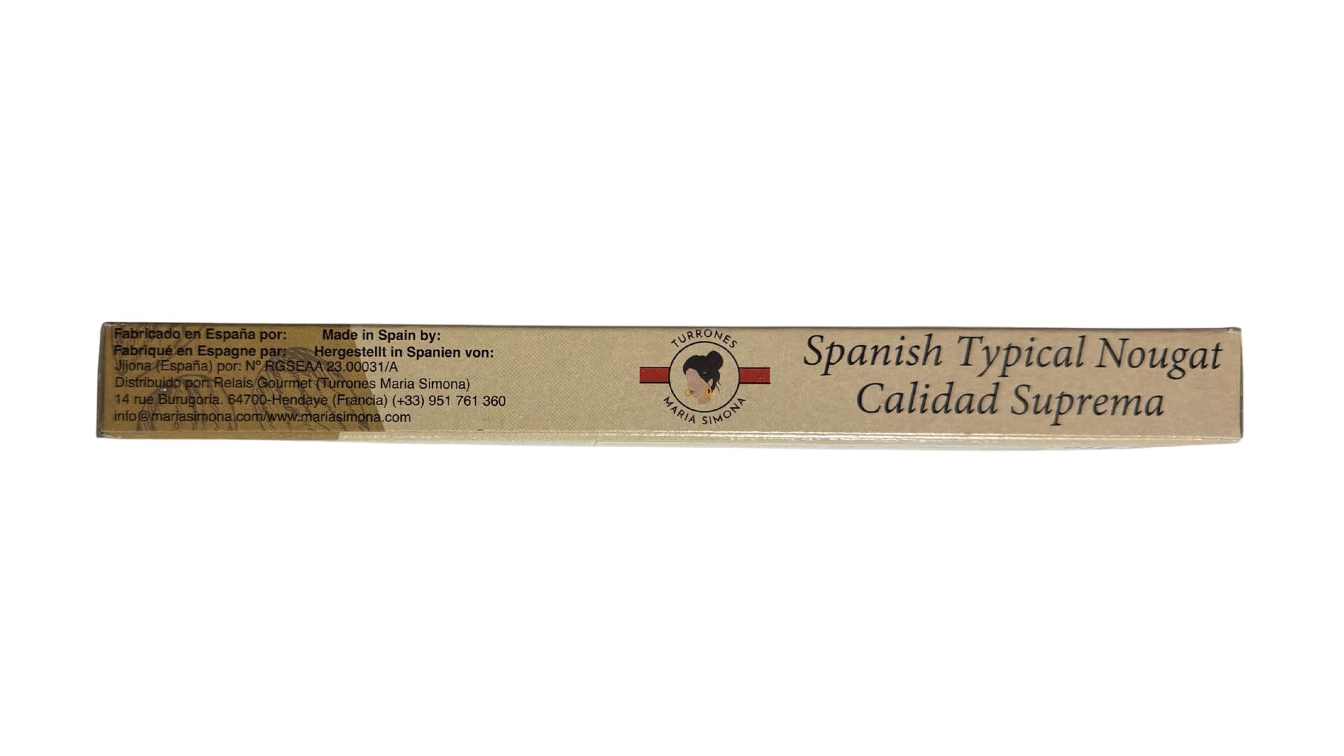 Pack 6 Turrones Españoles IGP – 3 Jijona Blandos y 3 Alicante Duros – Maria Simona | Artesanales, Sin Gluten | Almendra y Miel | Navidad y Fiestas