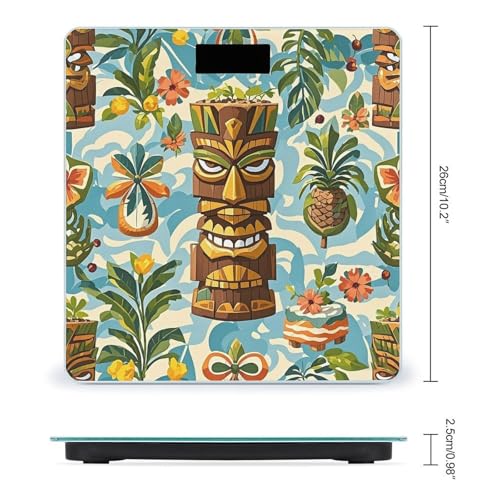 Báscula digital Vintage Aloha Tiki para baño miniatura 2