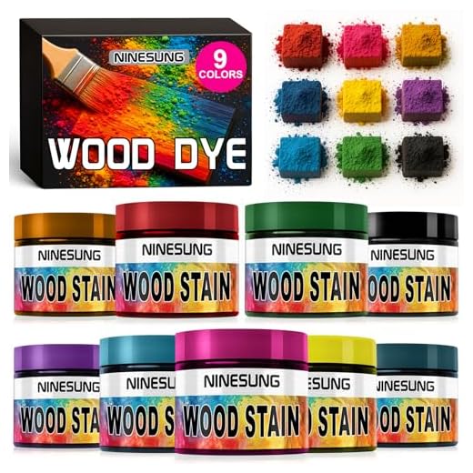 NINESUNG 9-Colors Wood Dye Powder Set