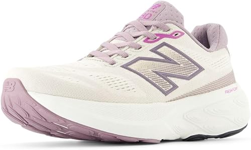 New Balance Women's Fresh Foam X 880 V15 Running Shoe, Linen/Dark Ice Wine/Passi
