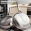 cookware 17 Bonnlo 10 Pieces Cookware Set, 3-Ply Stainless Steel Pots and Pans Set with Lids, Non-Toxic Kitchen Set, Oven & Dishwasher Safe, Induction Cooking Set, PFOA & PTFE Free, Compatible for All Cooktops #4