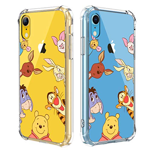 Coralogo For Iphone Xr Tpu Case, 3D Cute Cartoon Funny Design Character Protective Chic Kawaii Fashion Fun Cool Unique Designer Cover Skin Teens Kids Girls Women Cases For Iphone Xr 6.1" (Weini Pooh #TOP4