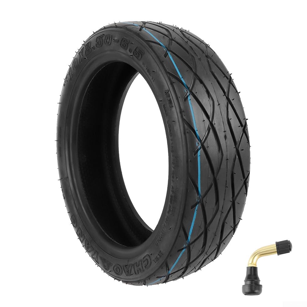 ZYWUOY Pneumatico per scooter elettrico, 25,4 cm, in gomma nera, 10 x 2,50 – 6,5 – 6,5, adatto per 60/70 – 6,5 per Max G30