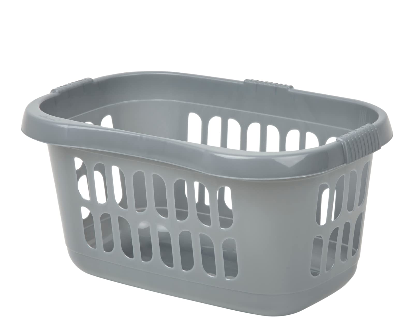 Celino® Plastic High Grade Hipster Style Washing Clothes Linen Storage Laundry Basket UK (Silver)