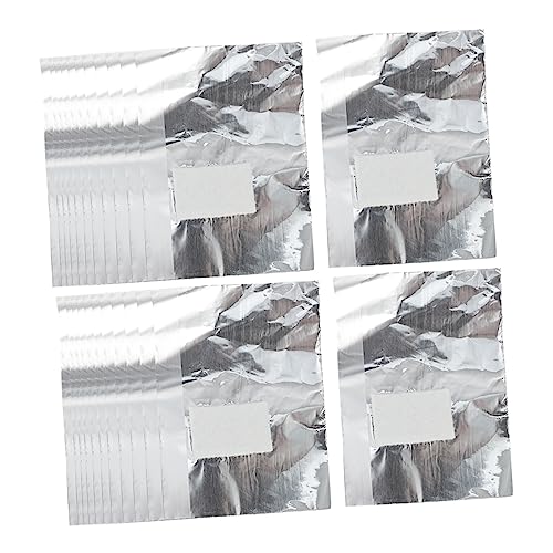 FOMIYES Nail Polish Remover Tinfoil Pads 150pcs Nail Foil Wraps for Gel Polish Removal Easy to Use Saves Time