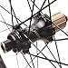 QHIYRZE Road Bikes Wheelset 700c 40mm Aluminum Alloy Rim V Brake Wheels Bolt On Carbon Hub Centerlock Disc Brake Wheel Set for 7-11 Speed Cassette F24 R24 Holes 2050g