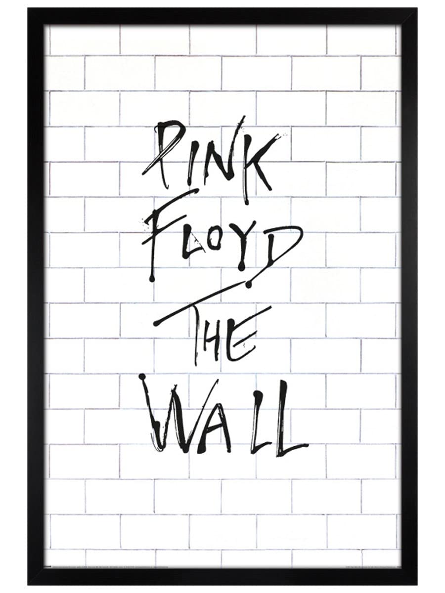 Grindstore Multi-Color Pink Floyd Black Wooden Framed The Wall Album Maxi Poster 61X91.5cm
