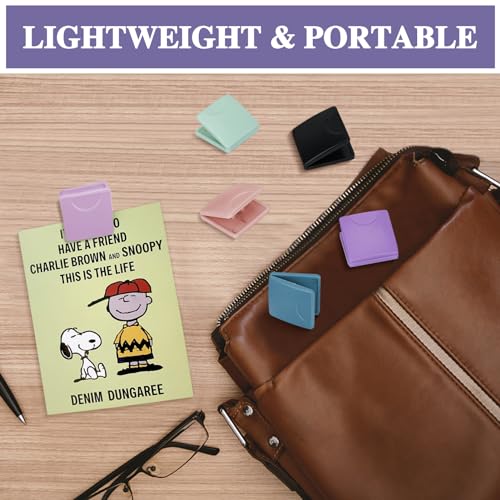 Image of Magnetic Clips 18 Pack Colorful Fridge Magnet for Refrigerator, Whiteboard, Photo Display, Office, School, Home-6 Colors