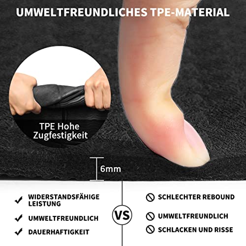 Good Nite Yoga Mat TPE Foldable Portable Non Slip Exercise Fitness Gym Pilates Sport Travel Mat for Women Men 183 x 61 x 0.6 cm - Image 6