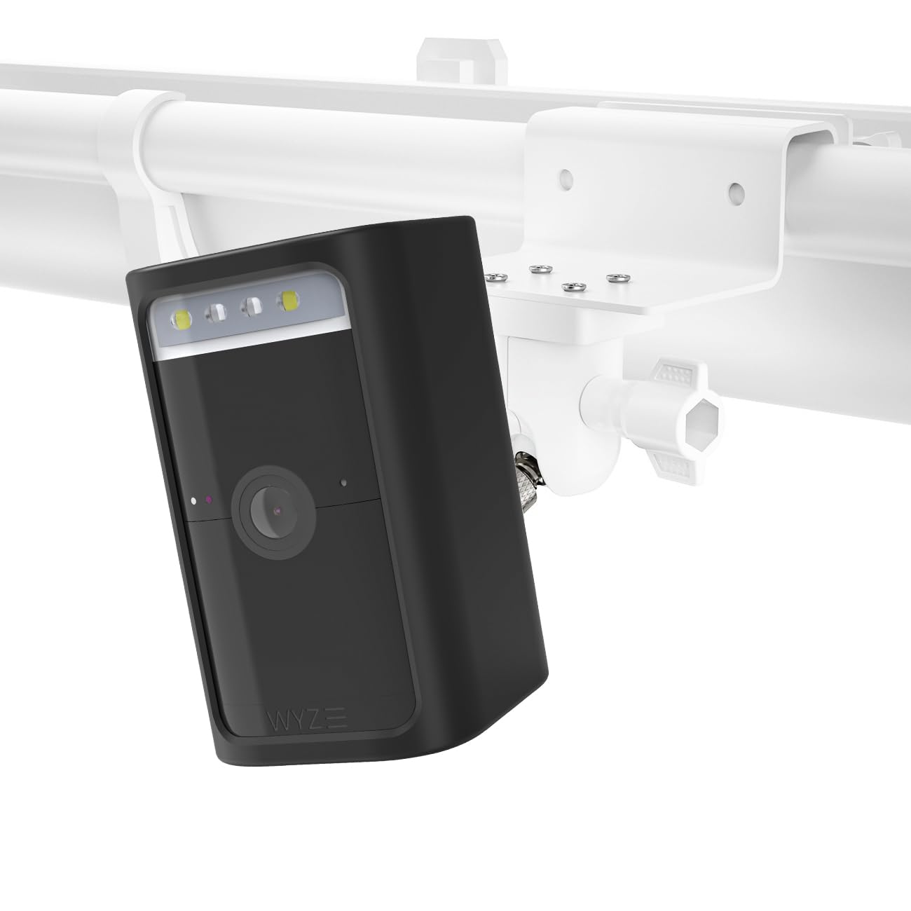 OkeMeeoGutter Mount for Wyz Battery Cam Pro, No Drill Mount for 2K HDR Rechargeable Battery Outdoor/Indoor Security Camera (White, 1 Pack)