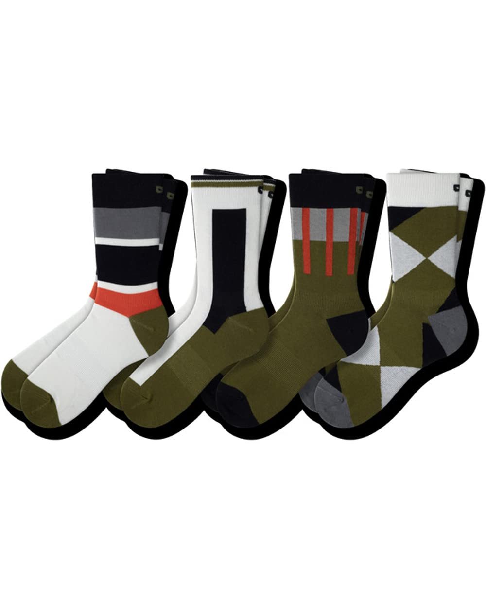 Pair of Thieves Patterned Men’s Crew Socks, 4 Pack Uber Comfy Casual Socks for Men, AMZ Exclusive