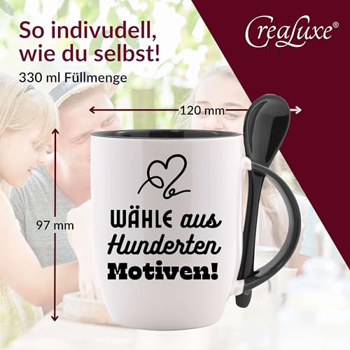 Tasse mit Löffel - Ein Zuhause ohne Chihuahua ist nur ein Haus ' Löffeltasse, Kaffeetasse mit Motiv, Bürotasse, bedruckte Tasse mit Sprüchen oder Bildern