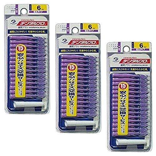 Amazon | 【セット品】デンタルプロ 歯間ブラシ I字型 サイズ6(LL) 15  