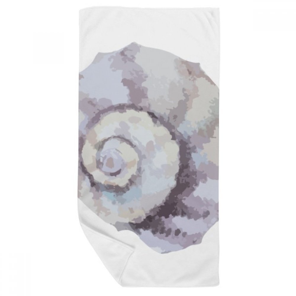 Serviette de bain motif escargot multicolore 35x70cm pour rituel bien-être et spa maison