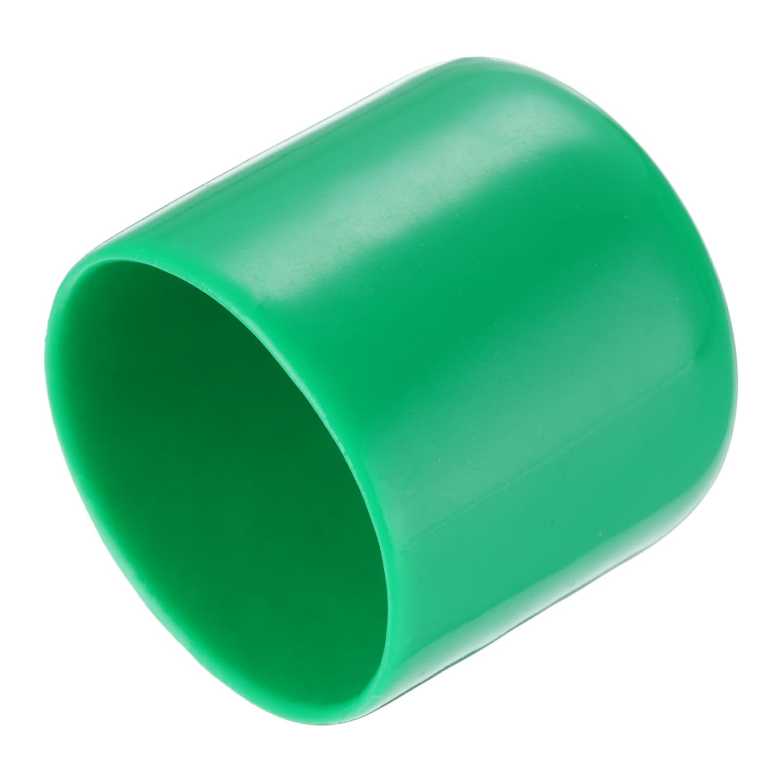 uxcell Lot de 20 embouts en caoutchouc vinyle PVC, cache-filetages pour tubes ronds, 32 mm, vert foncé