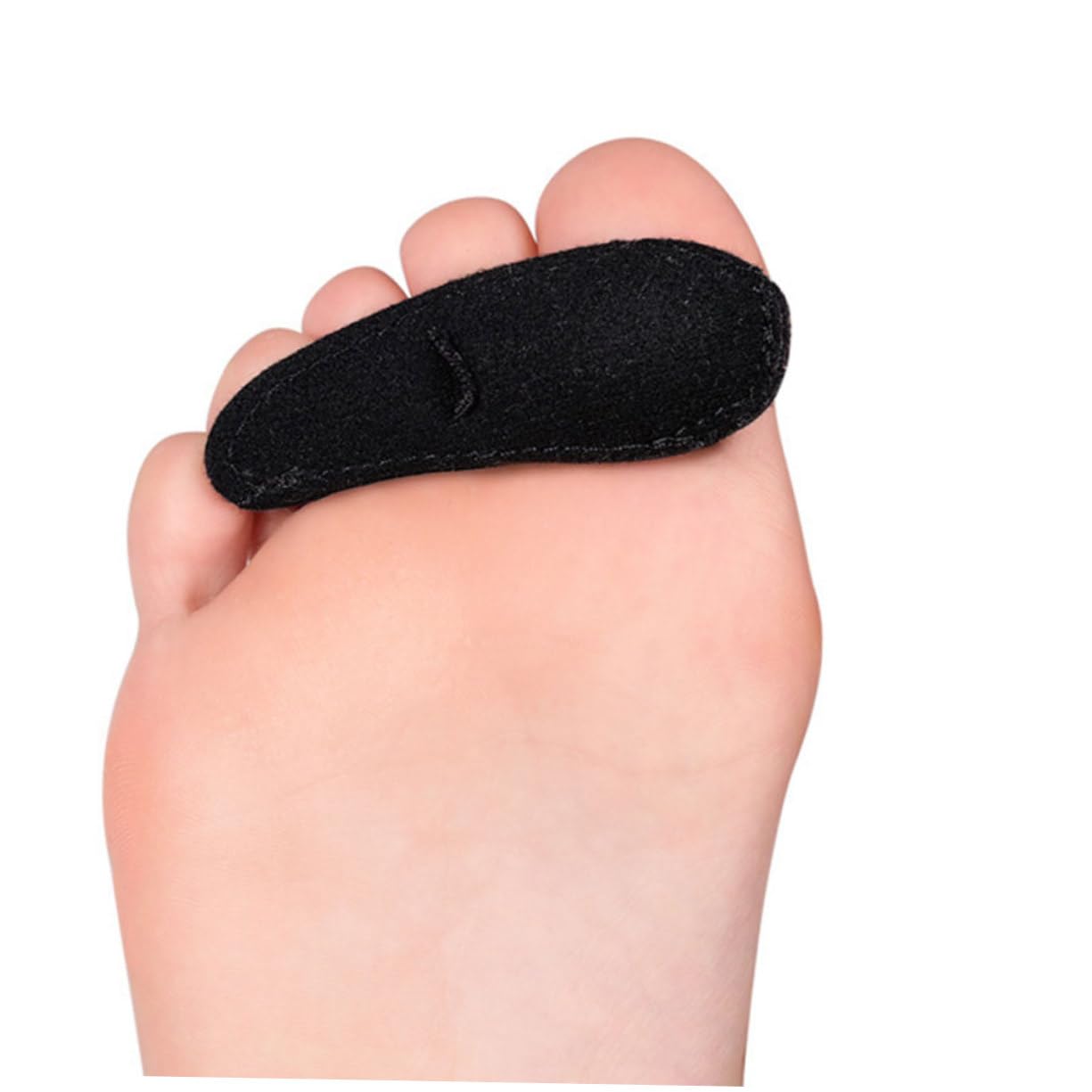 WRITWAA 2pcs Toe Orthosis Support Pads Protectors Women Separator Toe Supplies Toe Cushions Toe Protector for Feet Covers for Women Big Toe Protectors Black