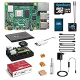 raspberry pi sd karte formatieren windows  OpenSourz Raspberry Pi 4 Modell B 8GB RAM mit 128GB SD-Karte, Raspberry Pi PC/ABS-Gehäuse, Kühlkörper, Lüfter, HDMI-Kabel, 5V/3A USB-C-Netzteil mit Schalter