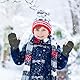 Aiyomimo Herbst und Winter Baby Warme Handschuhe Kind Gestrickte Fäustlinge,3-6 Jahre alt