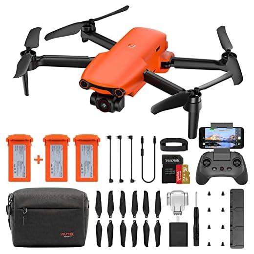 Autel Robotics EVO Nano+ Ensemble Premium, Drone Professionnel Pliable Ultraléger de 249 g avec Caméra 4K RYYB, Photos 50 MP, Double Autofocus, Vidéo HDR, Transmission HD 10 km (Uniquement en Anglais)