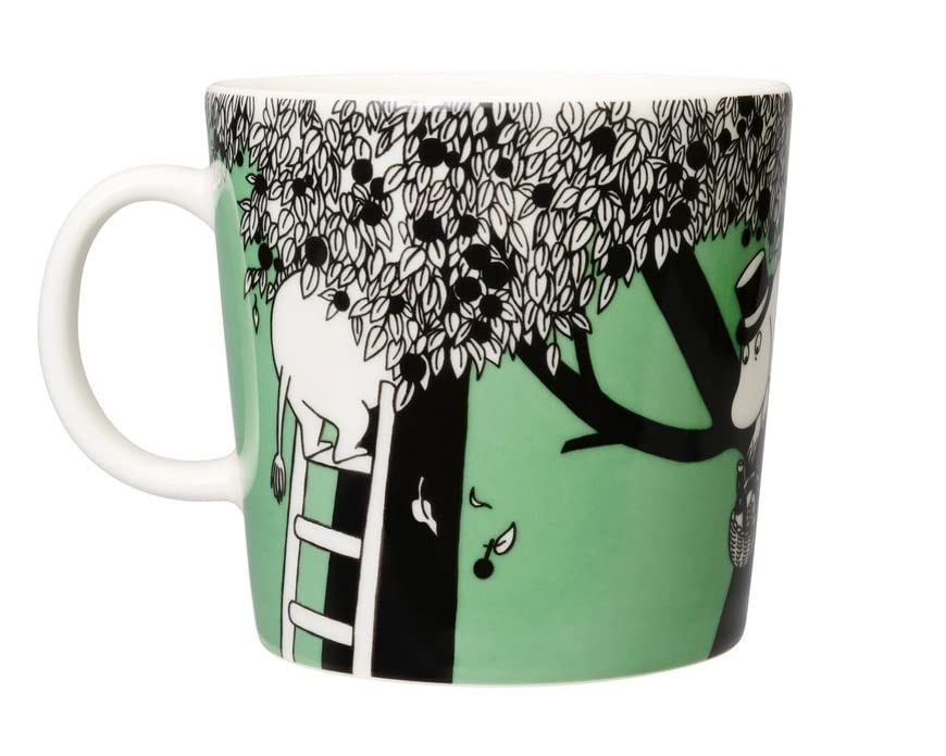 Amazon.com | Arabia Moomin Large Mug Green 0.4 L: Coffee Cups & Mugs
