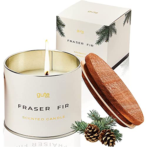 Fir Festive Scented Soy Candle 6.5Oz - Holiday & Winter Festive Home Fragrance - Aromatic Pine Needle Balsam Non-Toxic Candles - Frasier Candle, Hand Made - Inspired By Christmas Trees #TOP26