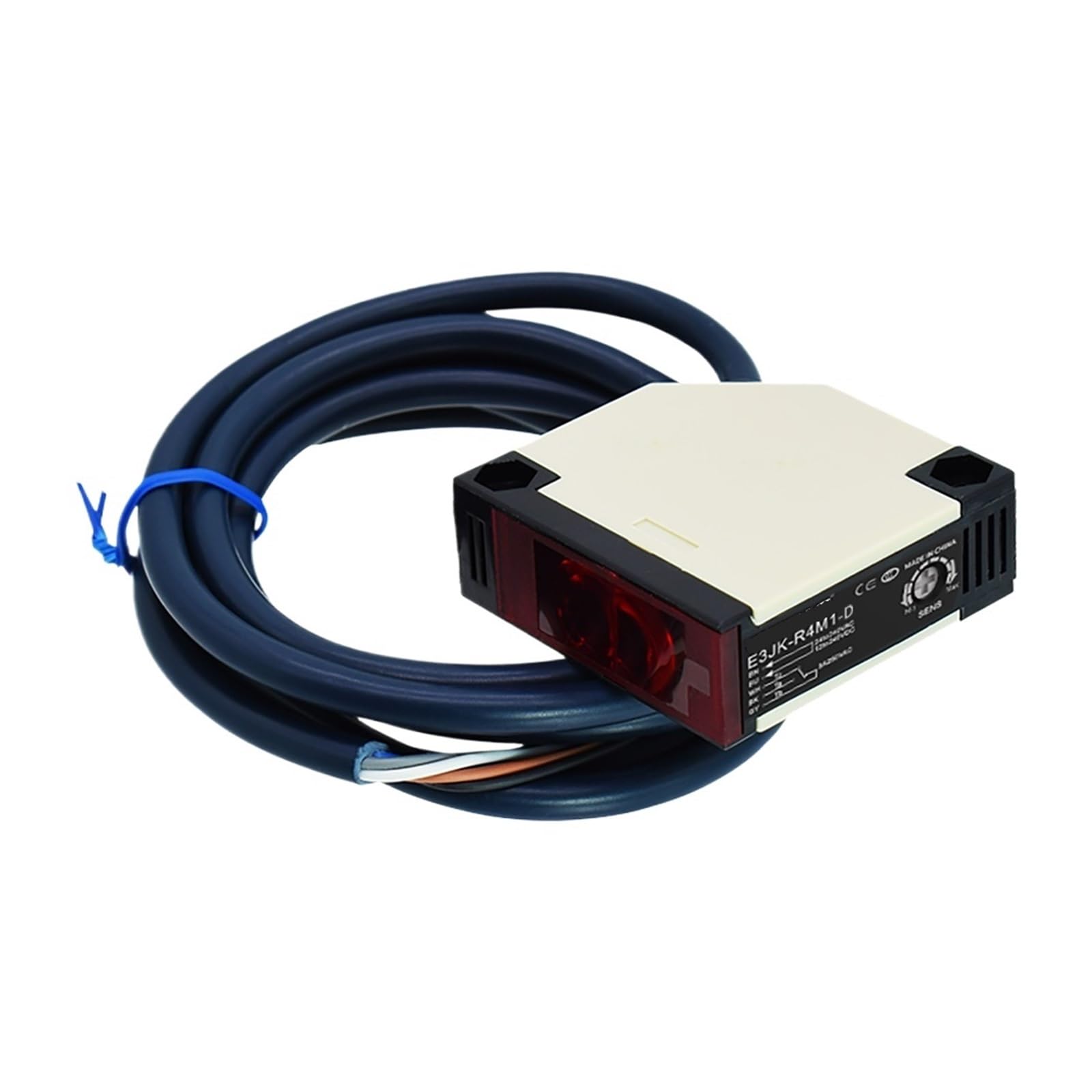 Sensor fotoeléctrico de luz difusa infrarroja E3JK con salida NO NC regulable