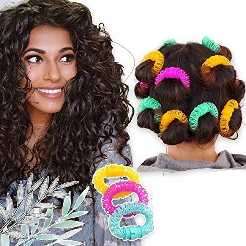 16PC Magic Hair Donuts Curler Hairdress Magic Hair Styling Roller Curler DIY Tool for Woman Hair Accessories Small (A)