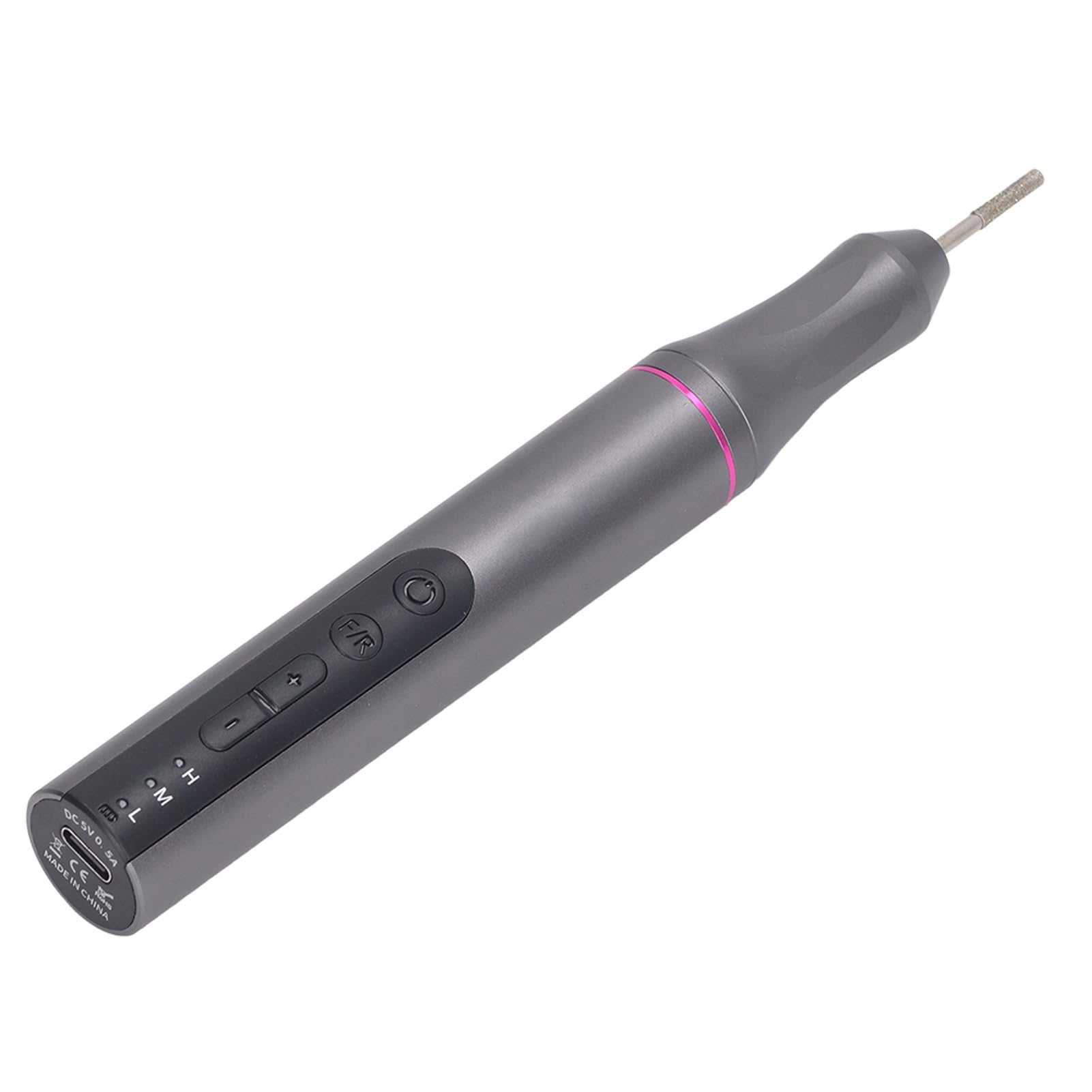 Penna per Lucidatura Elettrica, 6000-20000 RPM Lega di Alluminio LED Levigatrice Rotativa Senza Fili Alte Prestazioni Basso Rumore 650mAh Regolazione multi-velocità per Fai Te