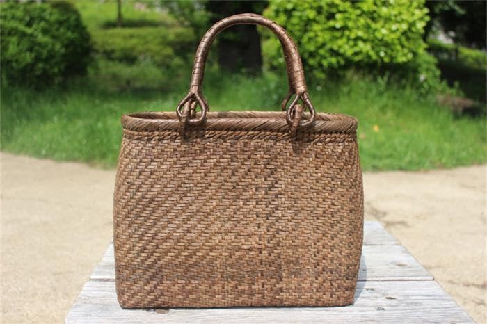 細ひご山胡桃木 蔓 バック かご 籠 巾着 網代編み 可動式持ち手 山葡萄 Amazon.co.jp: 細ひご山胡桃木 蔓 バック かご 籠 巾着 職人