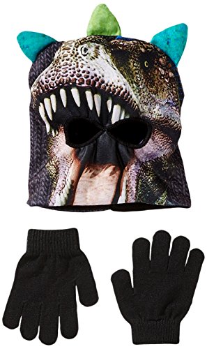 Sk*r Club Boy's Photo Real Facemask and Glove Set T-Rex, Multi, One Size