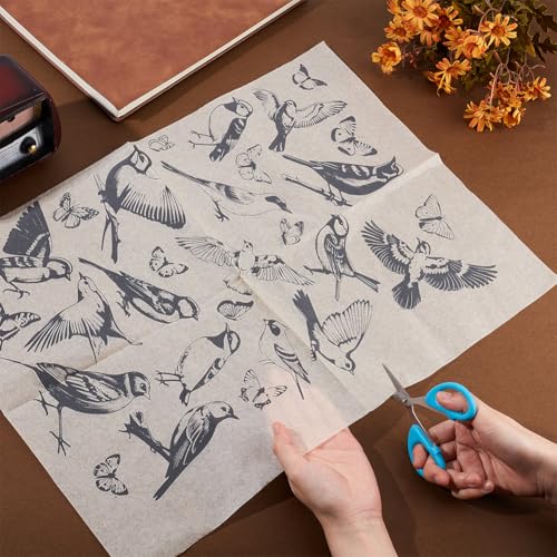Décalcomanies en céramique oiseaux volants pour carrelage et poterie