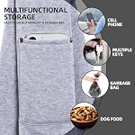 Dog Sling Carrier - Reversible Puppy Carrier Bag with Storage Pocket, Hand Free Dog Sling Carrier for Carrying Small Dogs and Cats,Travel Safety Harness, Dog and Cat Harness (Grey)