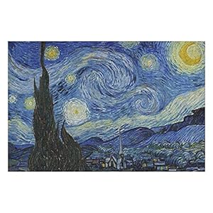 Houten puzzel 1000 PCS voor volwassenen en kinderen, de sterrennacht poster moeilijke uitdaging intellectuele educatieve…