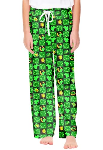 Image of Remimi Girl Boy Plaid Pants Drawstring Summer Casual Loose Bottoms 5-14 Years