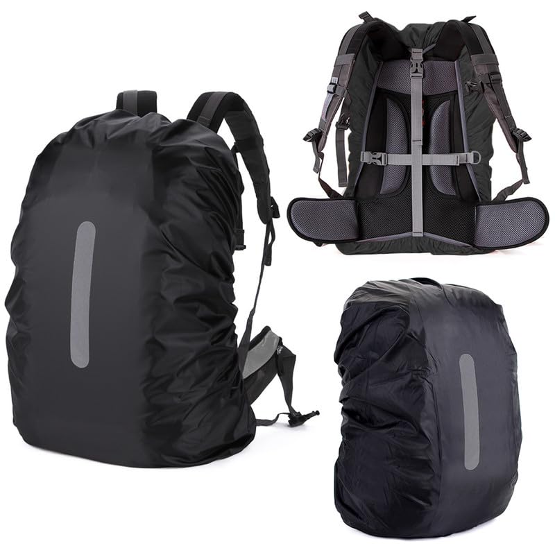 HYCOPROT Parapioggia per Zaino con Strisce Riflettenti, Copertura Antipioggia Impermeabile e...