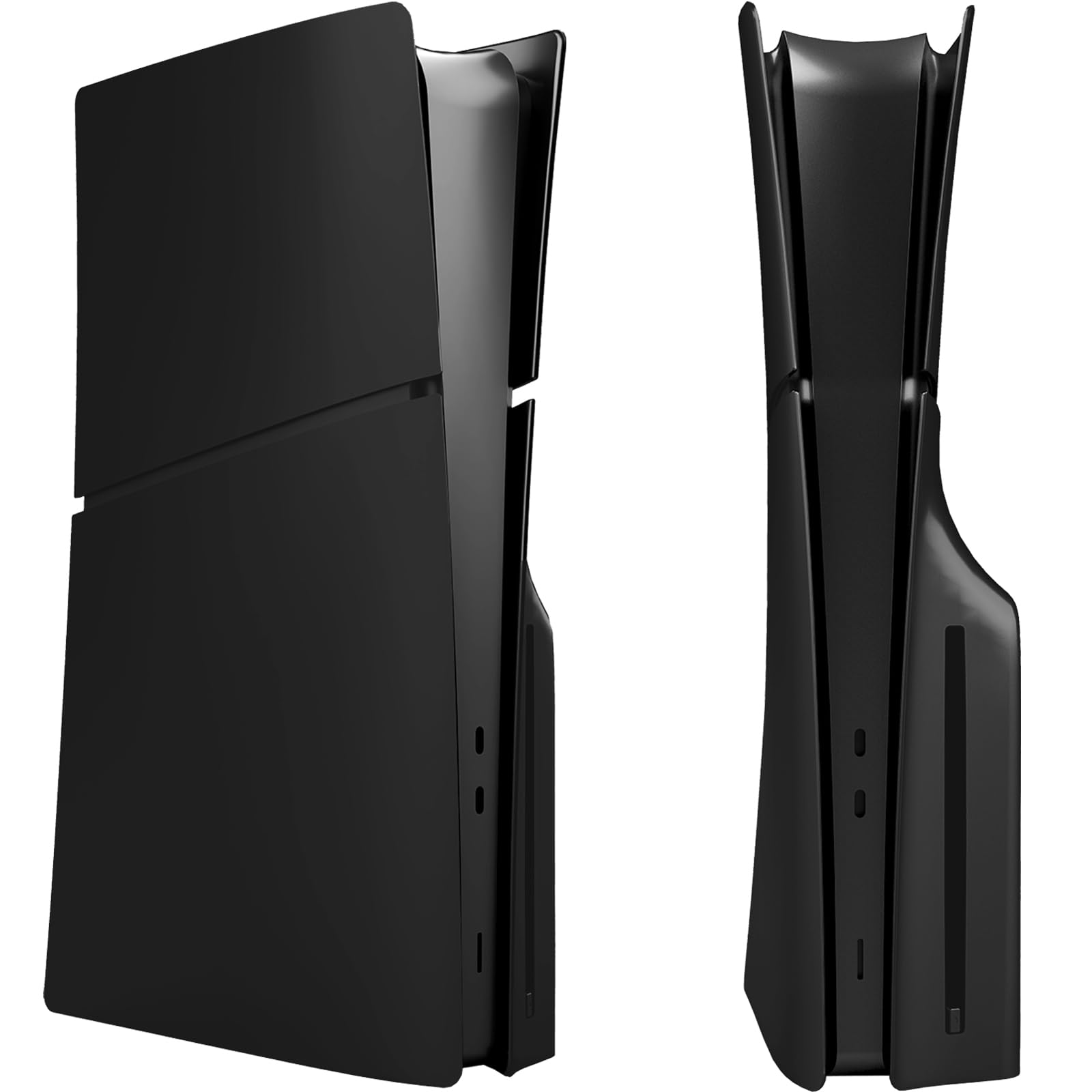Placas frontales a prueba de golpes para PS5 Slim Disc Edition – Placa de repuesto mate de ABS duro para PlayStation 5, accesorio de consola de disco delgado, a prueba de polvo y antiarañazos, paneles