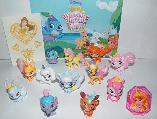 Palace Pets Disney Whisker Haven Tales with The Deluxe Party Favors Goody Bag Fillers Set of 14 with Figures, Tattoo Sheet and ToyRing Featuring Petite, Dreamy, Treasure and More!