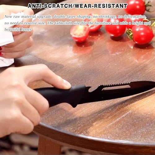 Nappe PVC transparent inodore et imperméable pour protège table - 5