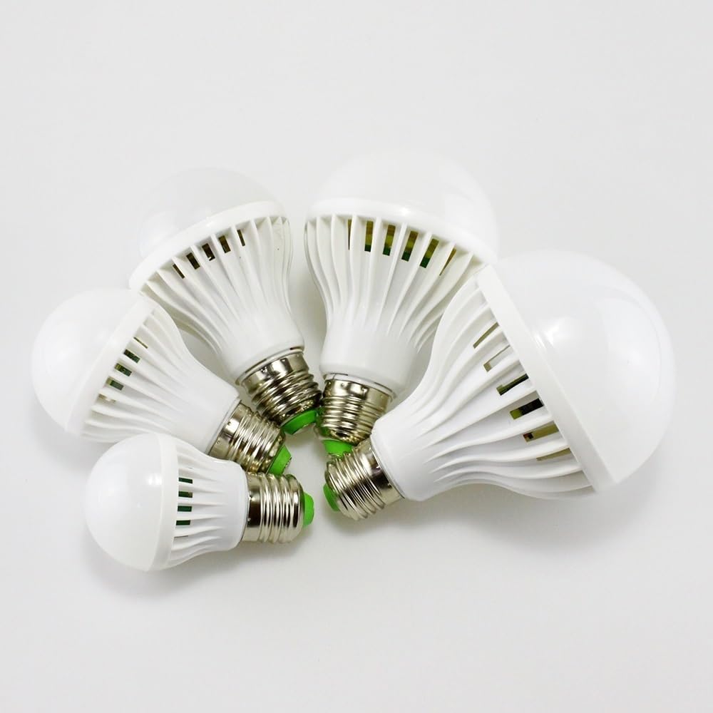 Fengyan Casa Lampadine, Confezione da 10, Lampada LED con sensore sonoro AC220V E27 3W/5W/7W/9W/12W Lampadina Intelligente for Scale corridoio Sensore di Luce Notturna Domestico Lampada(7w)