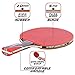 Ping Pong Paddle Set with Killer Spin + Case for Free - Professional Table Tennis Racket for Beginner and Advanced Players - Improve Your Ping Pong Skills with JT Ping Pong Paddle Set (Red)