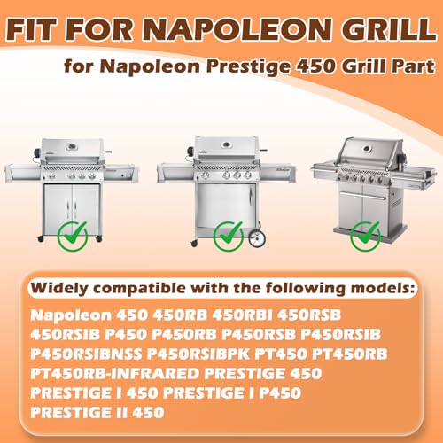 Image of Grease Tray Replacement for Napoleon Prestige 450 Series Grill Replacement Parts, BBQ Drip Pan Tray for Napoleon N710-0038 N710-0069 Grease Catcher, for Napoleon Prestige 450 Grill Accessories