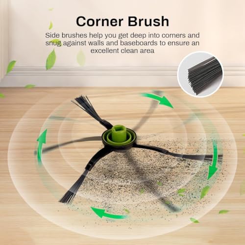 Image of Replacement Accessories kit Compatible with Ecovacs Deebot N10, OZMO T8, T9 PRO, T9 AIVI Robot Vacuum Cleaning accesories (EDN10 WOBRISTLEKIT)