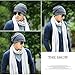 Senker Fashion Women Beanies Hat 2 Pack, Chemo Headwear Cancer Chemo Caps Slouchy Beanie for Women Men,A-Dark Grey & Khaki