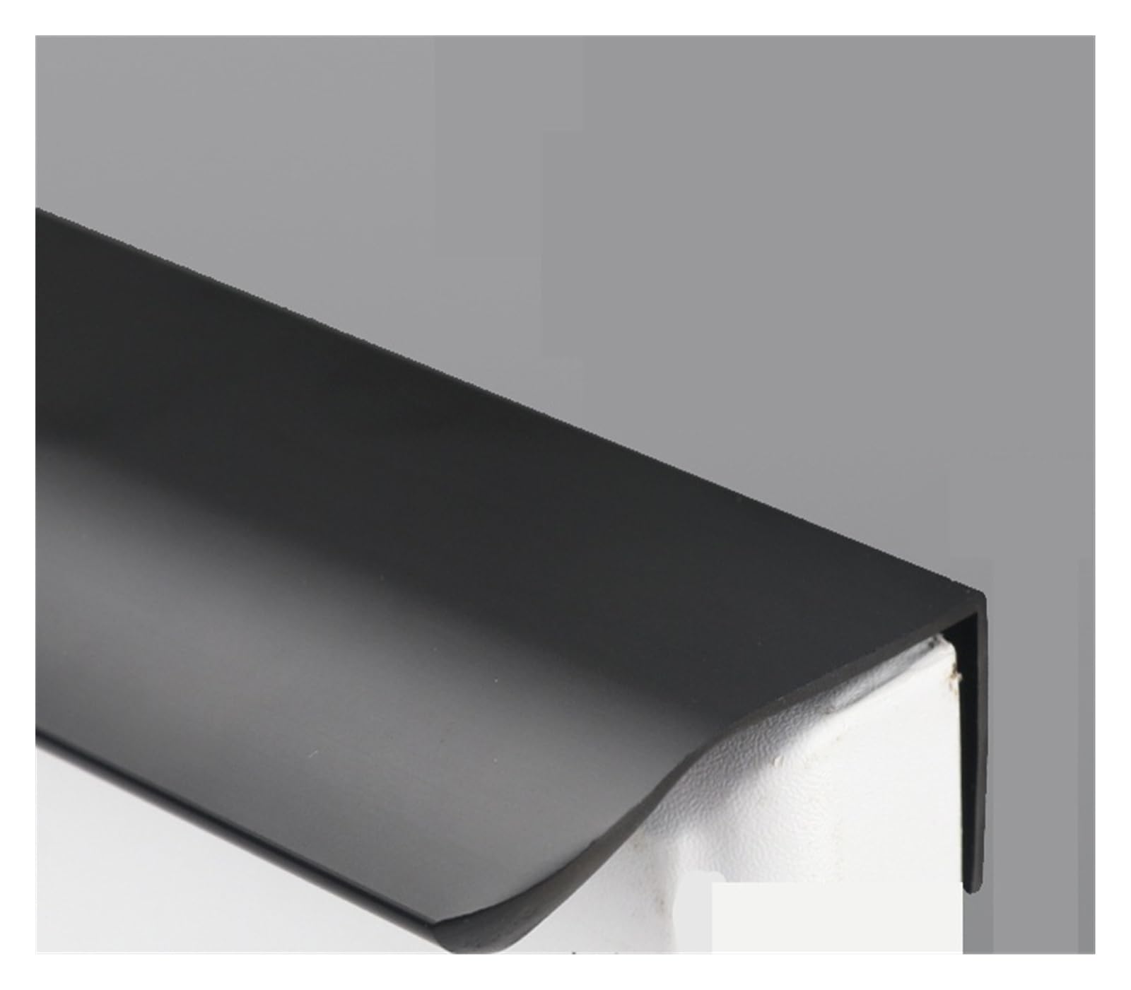 BgnEhRfL Hidden Cabinet pulls, Hidden Alloy Pulls Silver Cabinet Drawer Wardrobe(Black-1000mm)
