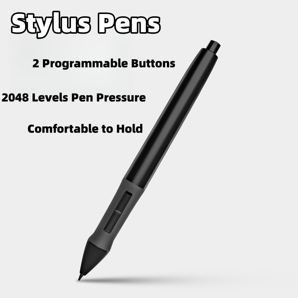 Penna sensibile alla pressione per HUION PEN68 penna digitale con 2 pulsanti laterali programmabili 2048 livelli per HUION H420 Tablet grafica PCS