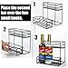 MCSAPIL Coffee Syrup Rack (6 Bottle Capacity), Organizer for Coffee Bar & Kitchen, Small Wine Rack for Bar, Family & Storage