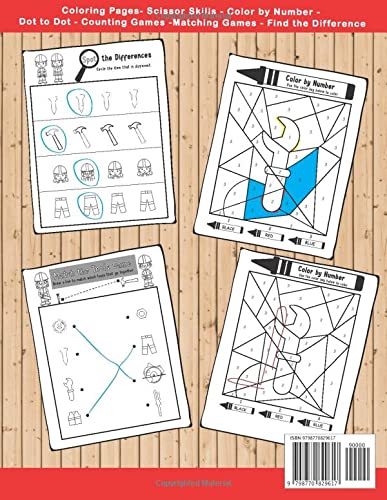 Tool Box Activity Book: Construction Tools Activity Book for Toddlers, Pre-K, ages 2-5. Perfect for Kids who Love Tools image 3