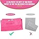 DUNSOO Fitness Handtuch I 120x50cm I Mikrofaser Sporthandtuch mit Reißverschlusstasche für Fitnessstudio und Training I Gym Handtuch (Rosa)